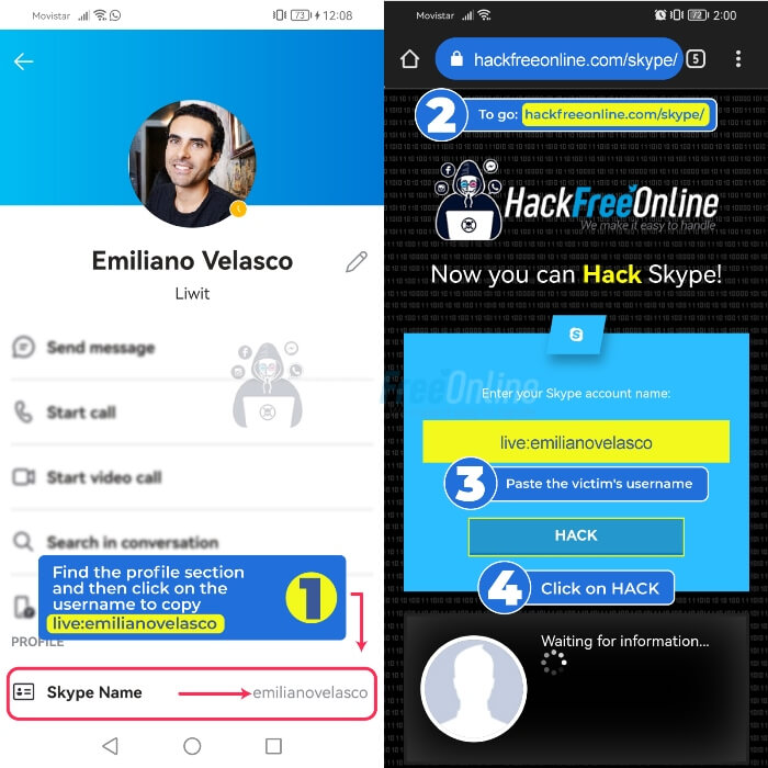 hack skype mobile